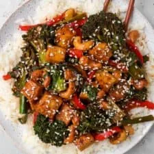 Thai Basil Tofu Stir Fry