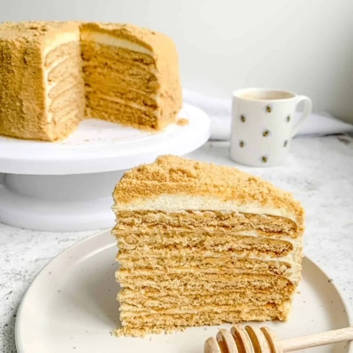 Medovik Tort Russian Honey Layer cake