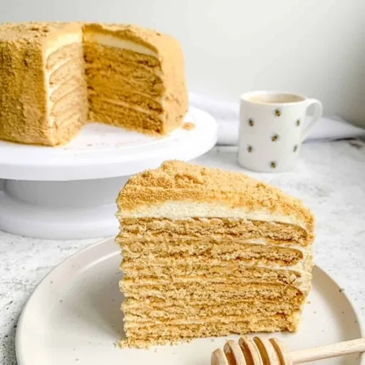 Medovik Tort Russian Honey Layer cake