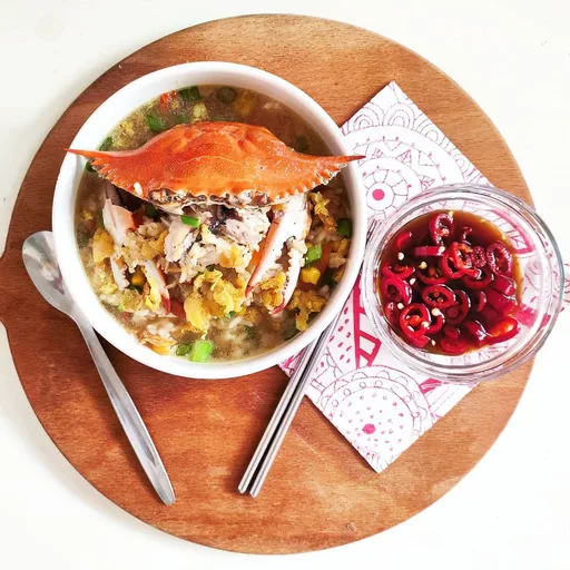 Crab Pao Fan (Teochew Submerged Rice With Crab)