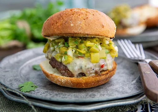 Gluten-Free Green Chile Cheeseburgers Recipe