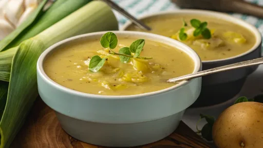 Potato, Leek & Mushroom Soup
