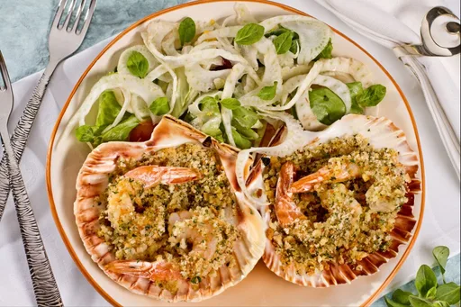 Gamberi gratinati