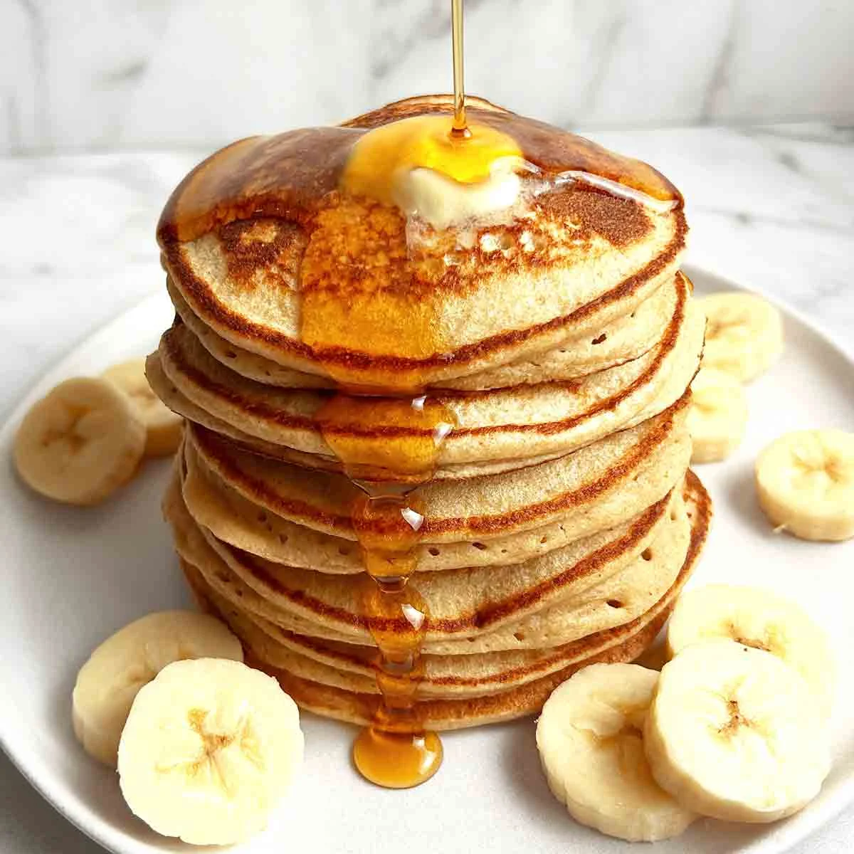 Panquecas de banana e aveia