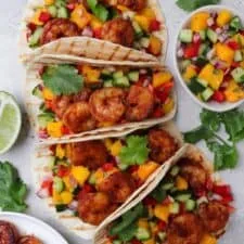 Honey Chipotle Shrimp Tacos