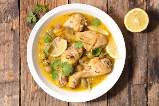 Pollo al limone e olive