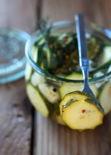 Refrigerator Zucchini Pickles