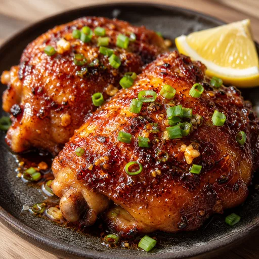 Sobrecoxas de frango com cobertura de mel picante