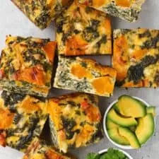 Kale, Pumpkin & Feta Frittata