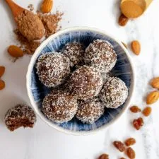 Chocolate Rum Raisin Bliss Balls