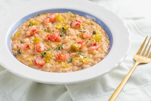 Prawn and leek risotto