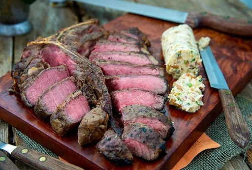 T-Bone Steaks with Savory Compound Butter Recipe