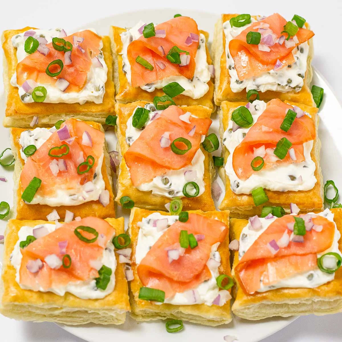 Puff Pastry Lox Appetizer