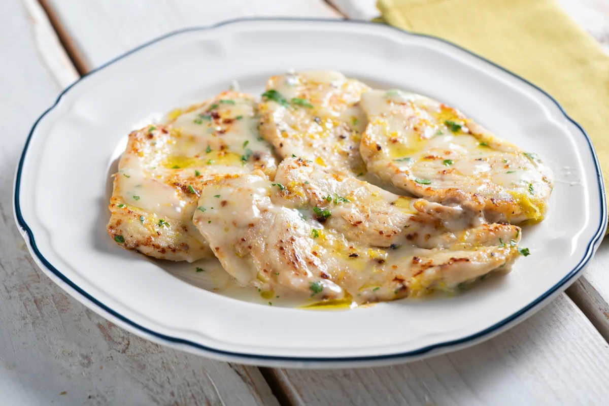 Escalopines de pollo al limón