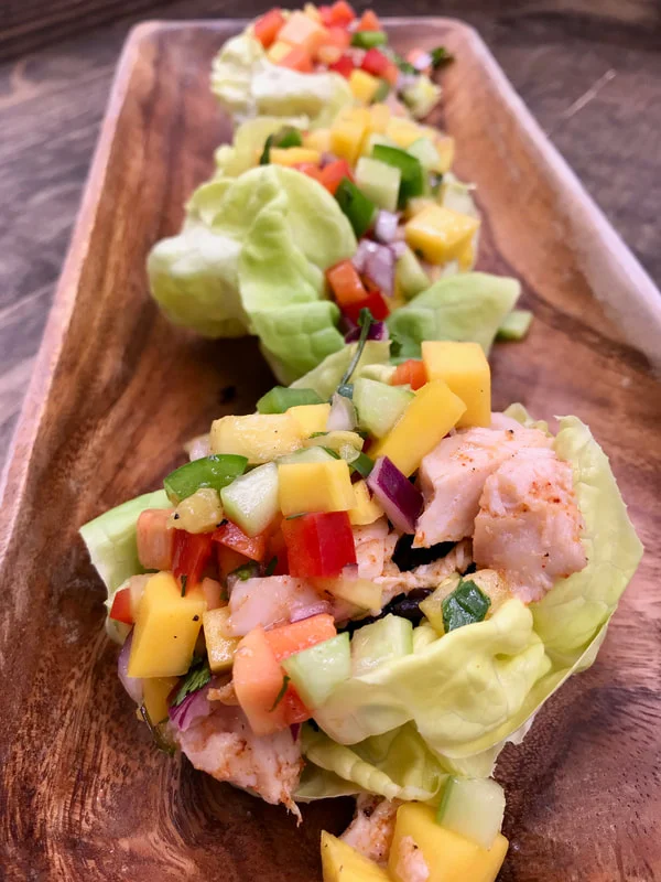 Glutenfreie Wraps mit karibischem Hähnchen