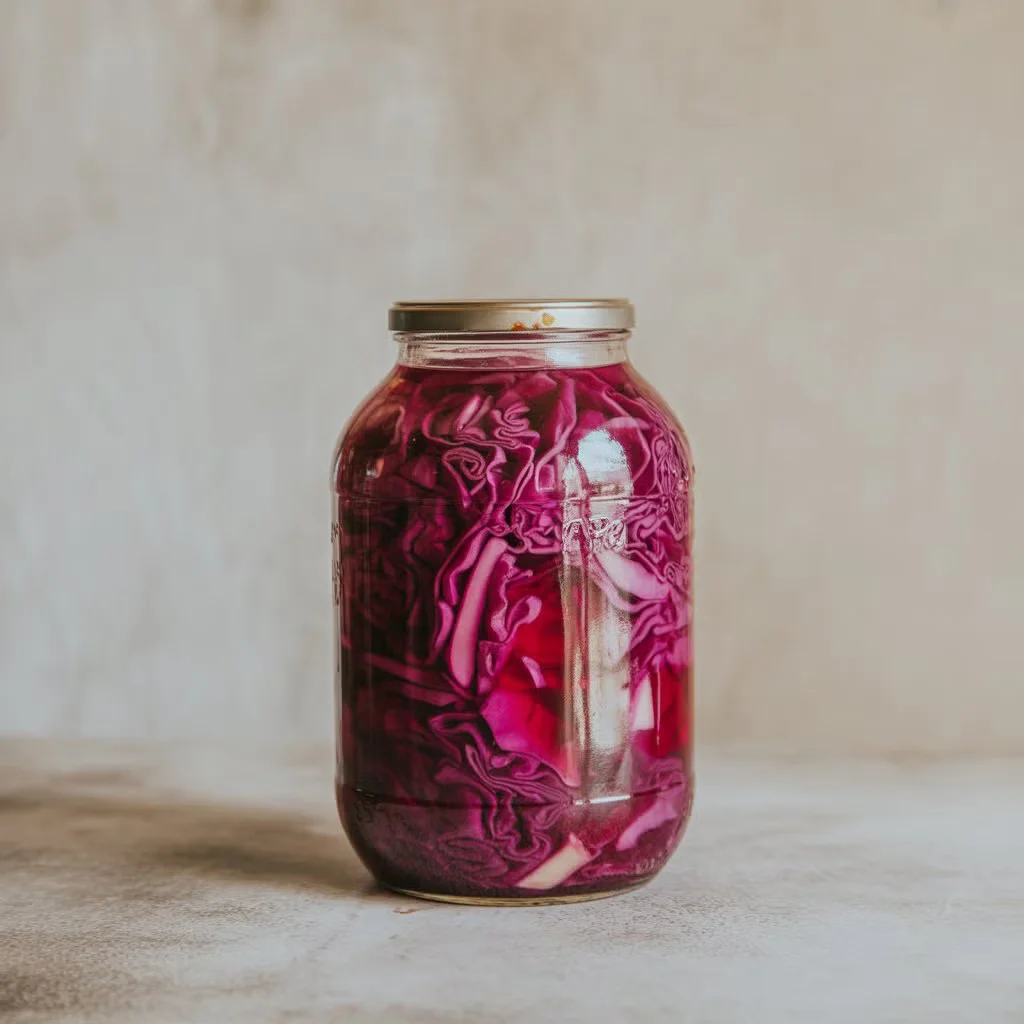 Pickled red cabbage
