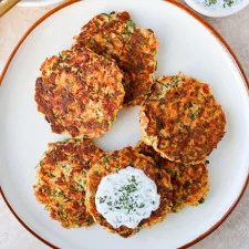 Zucchini & Sweet potato Fritters