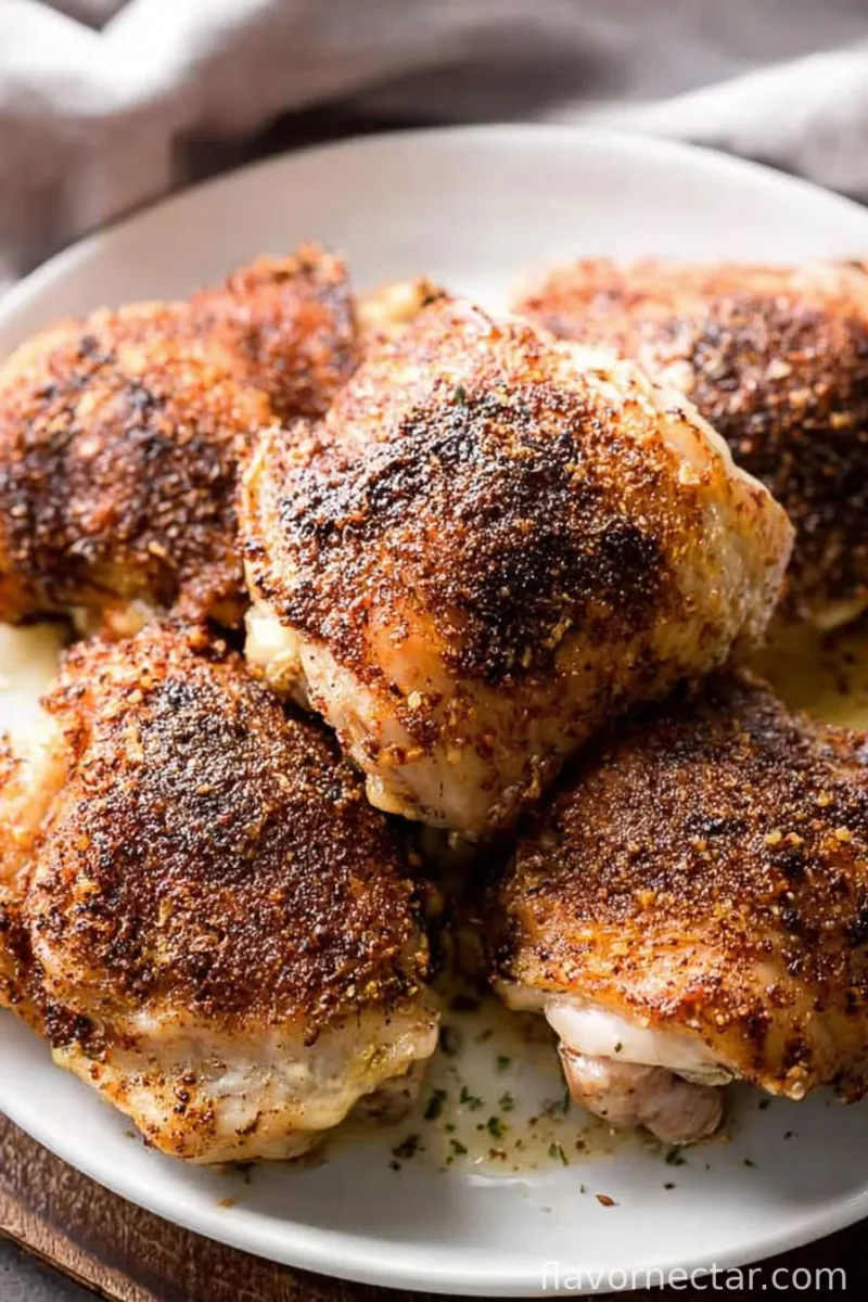 Muslos de pollo crujientes al horno