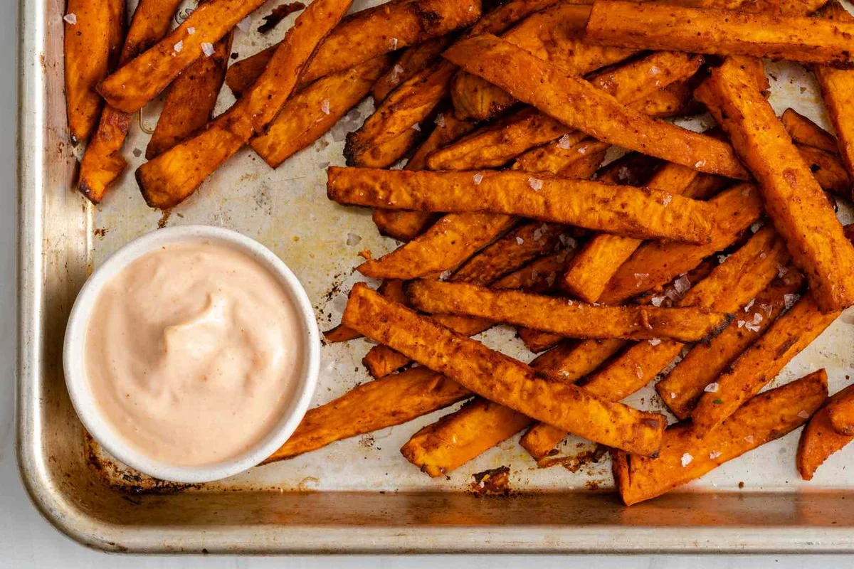 Patatine fritte di patata dolce