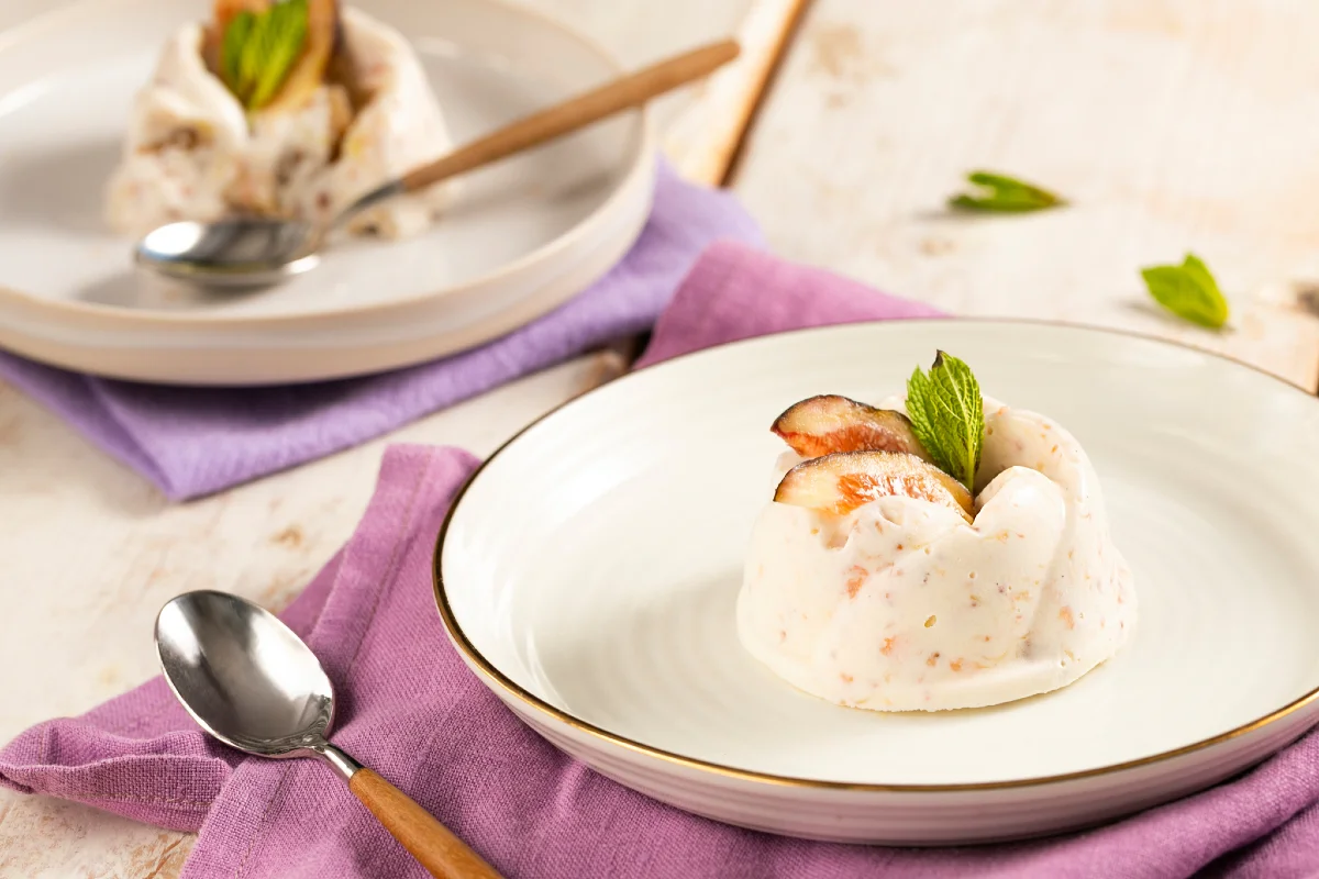 Semifreddo de figo e nozes