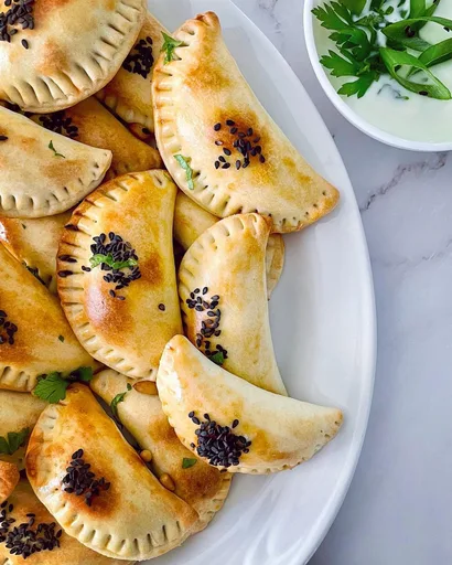 Baked Sambousek (Mini Meat Pies)