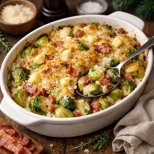 Brussels sprout gratin