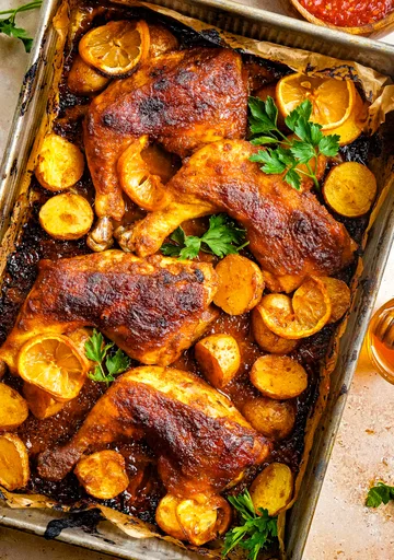 Harissa Honey Garlic Chicken