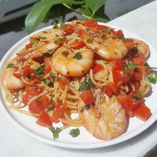 Spicy Spaghetti Gamberi