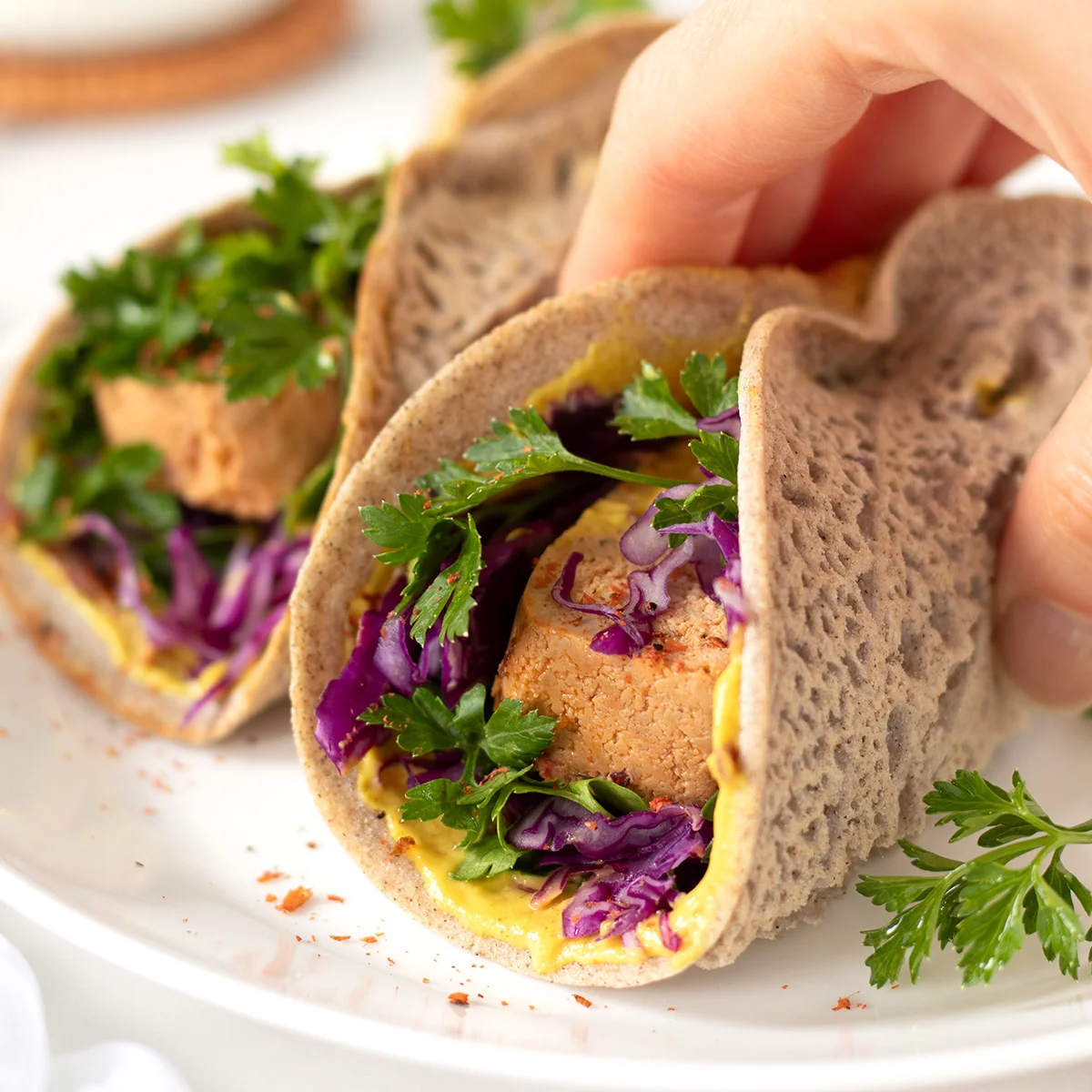 Buchweizen-Wraps (glutenfreie vegane Tortillas)