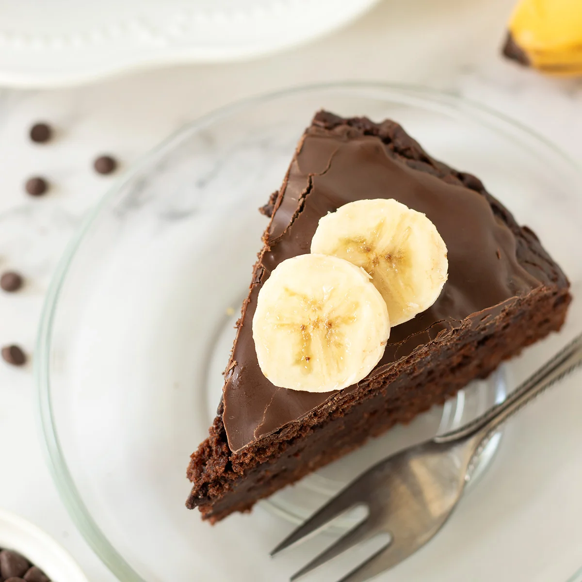 Vegan Chocolate Banana Cake