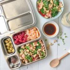 Hot Smoked Salmon and Broccoli Rice Salad
