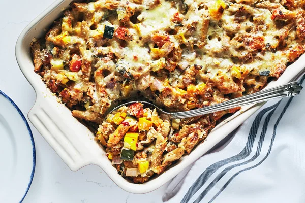 Baked Ziti w Summer Veggies