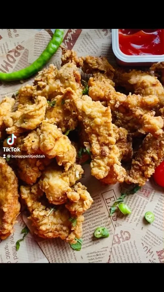 Las tiras de pollo frito más crujientes