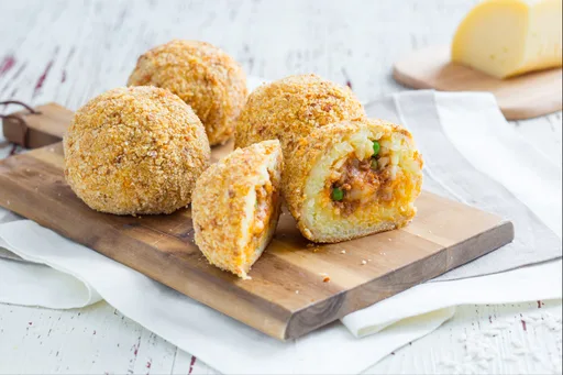 Baked rice arancini