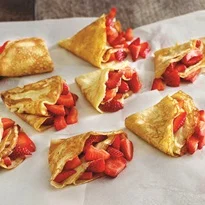 Crepes veganas con crema casera de chocolate y avellanas