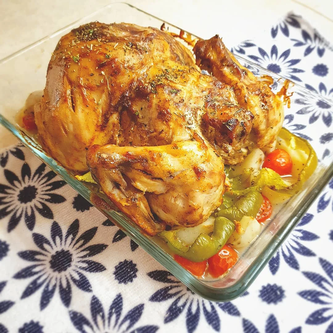 Poulet entier grillé