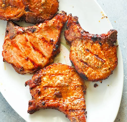 Schweinekotelett vom Pelletgrill