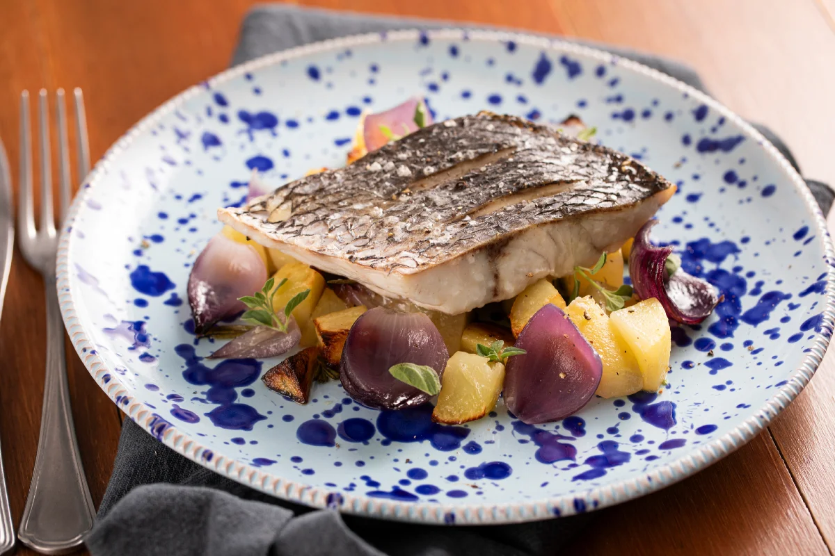 Baked corvina