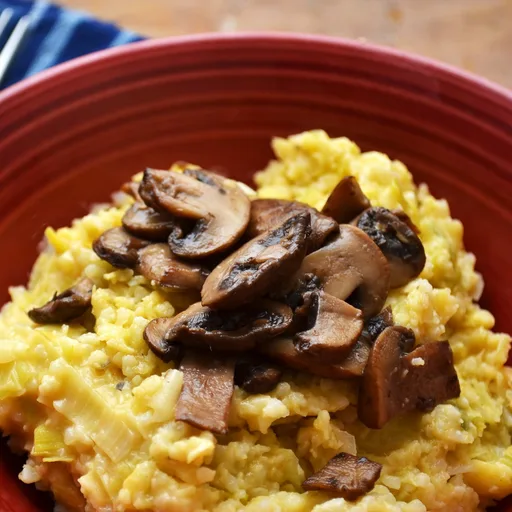 Creamy Vegan Polenta with Leeks