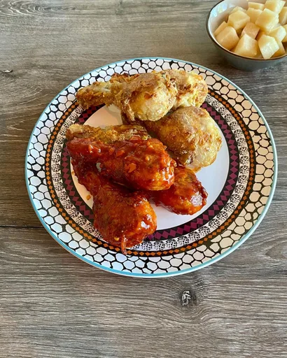 Cosce di pollo fritto coreano al forno