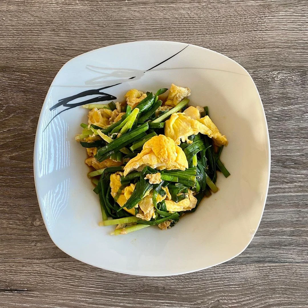Chinese Scrambled Egg With Chives
