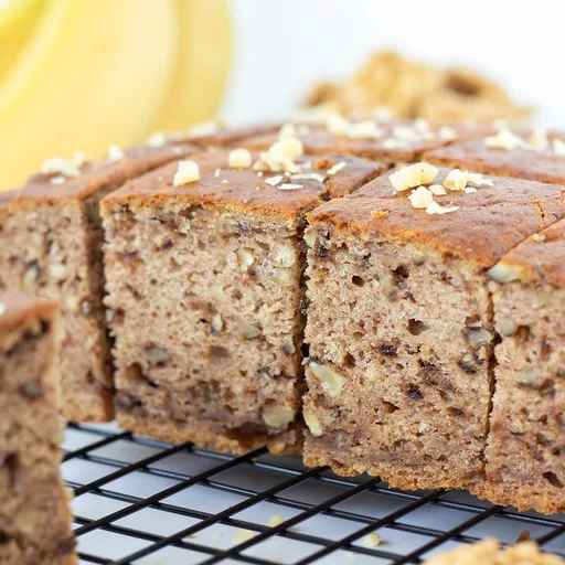 Moist Banana Date Walnut Cake (Vegan)