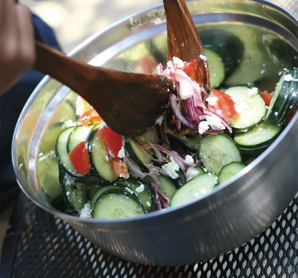 Salada simples de verão