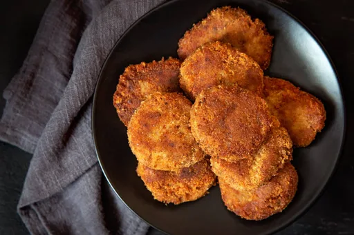 Kürbisschnitzel aus dem Ofen