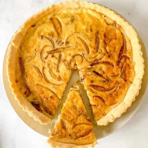 Quiche de queijo e cebola sem glúten