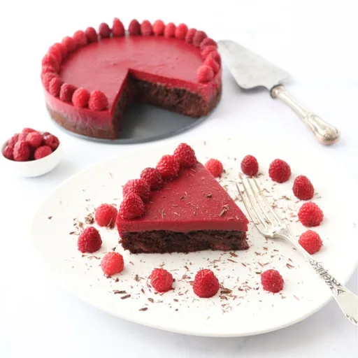 Easy Chocolate Raspberry Cake (gluten free, vegan)