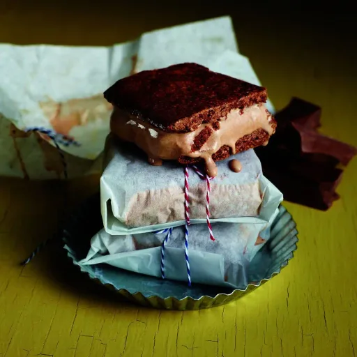 Milk Chocolate Ice Cream Sandwiches