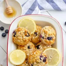 Blueberry Lemon Sour Cream Muffins