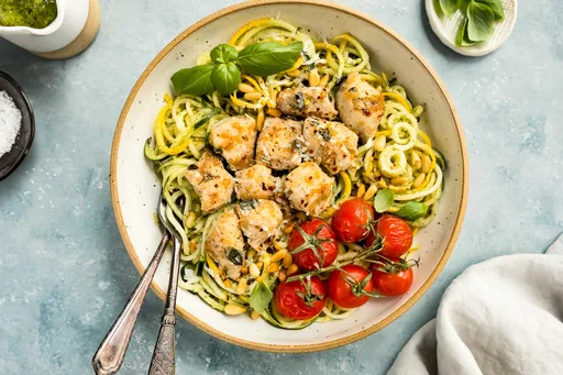Pesto-Hähnchen-Pasta