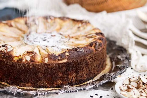 Gluten Free Sugar Free Pear Almond Cake Recipe